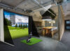 GolfSim Portable Series in Corporate Breakroom