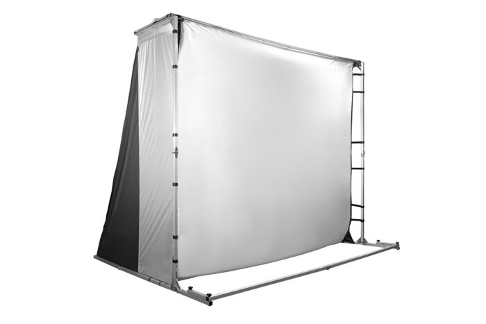 GolfSim_Portable_BackSide GolfSim Portable ImpactWhite® 350 Backside